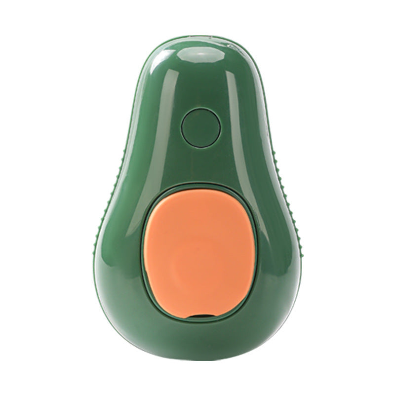 Cute Avocado Steam Brush for Fur Care & Massage